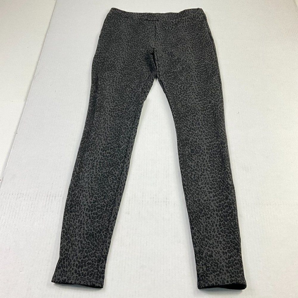 Joie XS Leopard Print Leggings Y2K Grunge Stretchy Streetwear Pull On Casual